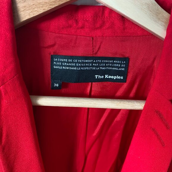 The Kooples Crepe Red Blazer - Picture 3 of 9